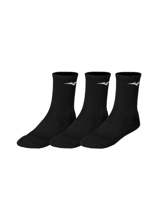 Mizuno Running Κάλτσες Μαύρες 3 Ζεύγη