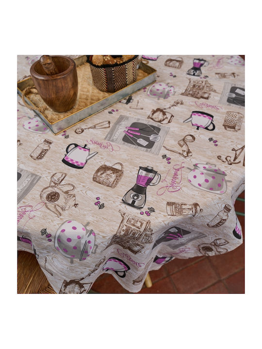 Cokitex Tablecloth Cook Purple 140x220cm