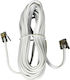 VK Lighting Flat Telephone Cable RJ11 6P4C 3m White (16081-041639)