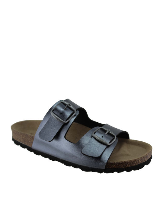 Adam's Shoes Γυναικεία Σανδάλια Ασημί