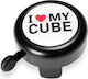 RFR I Love My Cube Clopot de bicicletă pentru copii Negru