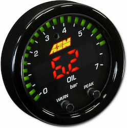 AEM X-Series Instrument digital Presiunea uleiului Pentru mașină 100 PSI/7 Bar - 100 PSI/7 Bar