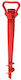 Solart Umbrella Base Screwed Plastic 25mm Red