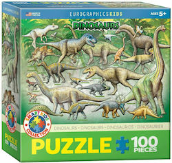 Παιδικό Puzzle Dinosaurs World για 5+ Ετών 100pcs Eurographics