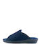 4204 Terry Women's Winter Slippers with Open Toe Navy Blue