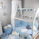 Baby Star Baby Crib Bedding Set Little Prince 3pcs Blue