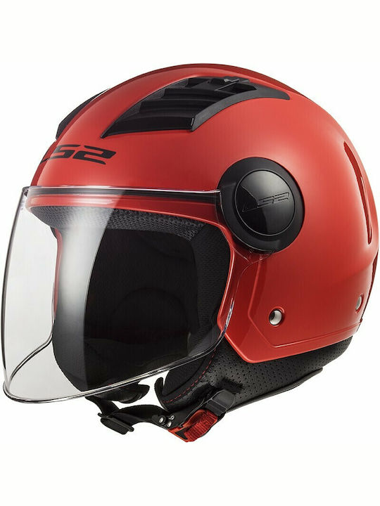 LS2 Airflow OF562 Jet Helmet ECE 22.05 950gr Red Matt