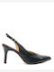 Mia Leder Pumps Schwarz