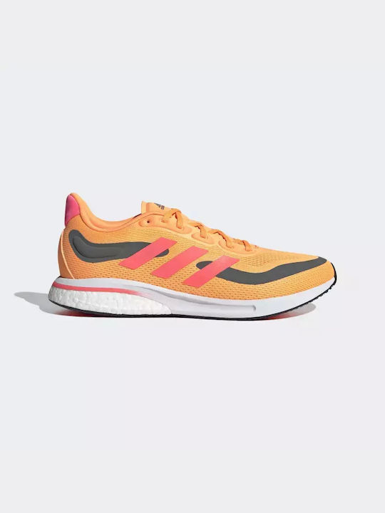 Adidas Supernova Ανδρικά Αθλητικά Παπούτσια Running Flash Orange / Turbo / Grey Five