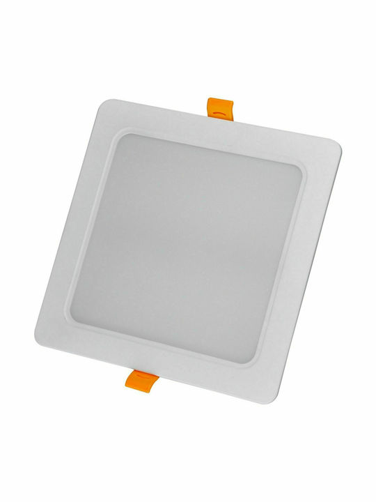 Avide ACRPWW-S-18W-PC Τετράγωνο Χωνευτό LED Panel 18W με Θερμό Λευκό Φως 3000K 17x17εκ.