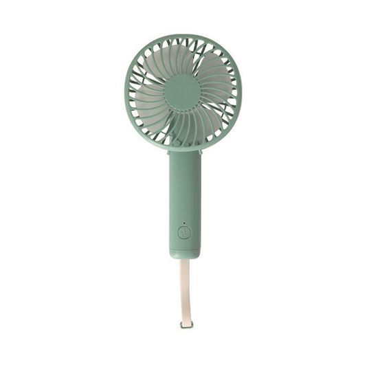 Eurolamp Handheld USB Rechargeable Fan 1200mAh 5W Green 300-20522