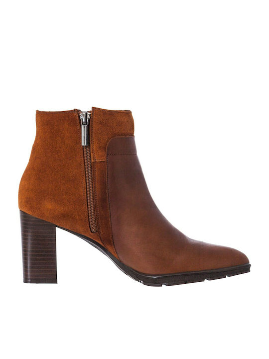 Adam's Shoes Suede Women's Ankle Boots Tabac Brown