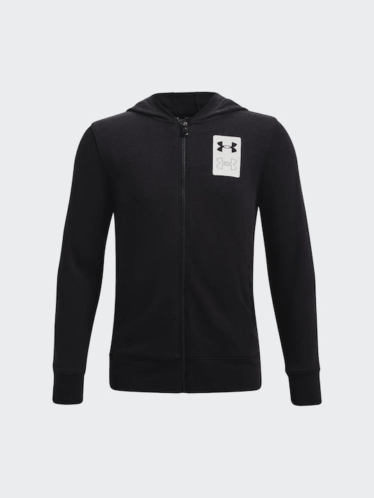 Under Armour Boys Athleisure Hooded Sweatshirt with Zipper Black