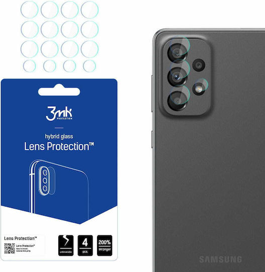 3MK Flexible Glass Camera Protection Tempered Glass Transparent for the Galaxy A73