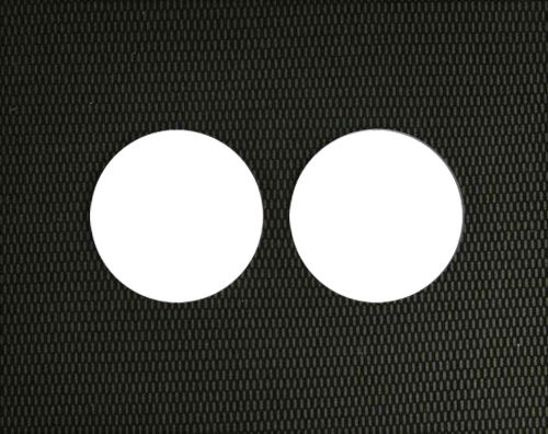 RGM Βάση Οργάνων Αυτοκινήτου Διπλή 52mm Τύπου Carbon