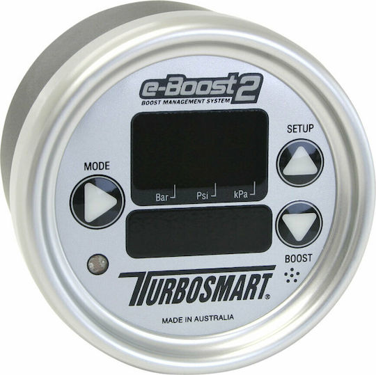 Turbosmart EB2 Ψηφιακό Turbo Timer / Μπαρόμετρο Αυτοκινήτου 60psi 66mm Silver