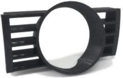 GRP Βάση Οργάνων Αυτοκινήτου Μονή 52mm Βάση οργάνου στον αεραγωγό VW Golf 5 (52mm) για τοποθέτηση στον Αεραγωγό