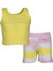 Kids' Set with Shorts Summer 2pcs Yellow