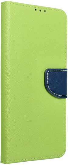 Fancy Brieftasche Synthetisches Leder Lime / Navy (Galaxy A33 5G)