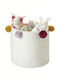 Kikadu Children's Folding Storage Basket made of Fabric Organic White 30x30x30cm 1pcs