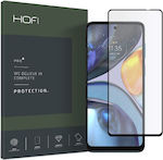 Hofi Premium Pro+ Full Face Tempered Glass Μαύρο (Motorola Moto G22)