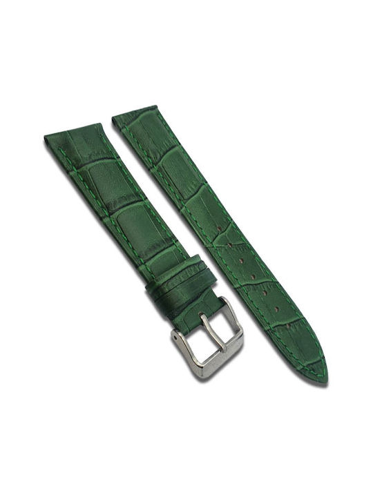 LEATHER LURAKE 20mm dark green