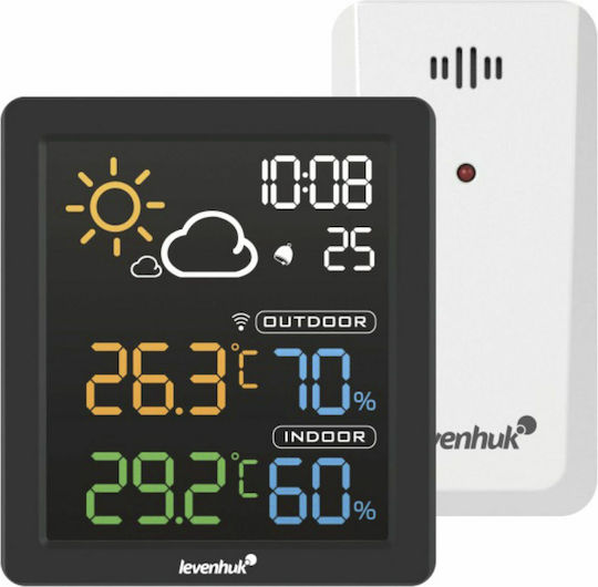 Levenhuk Wezzer Base L80 Wireless Digital Weather Station Wall Mounted / Tabletop Black