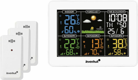 Levenhuk Wezzer Plus LP60 78896 Drahtlos Wetterstation Digital Tischplatte Weiß Levenhuk Wezzer Plus LP60 78896 Drahtlos Wetterstation Digital Tischplatte Weiß