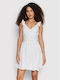 Guess Mini Καλοκαιρινό All Day Φόρεμα Αμάνικο Λευκό