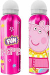 Peppa Pig Peppa Pig Kinder Trinkflasche Peppa Schwein Aluminium Λευκό Καπάκι 500ml