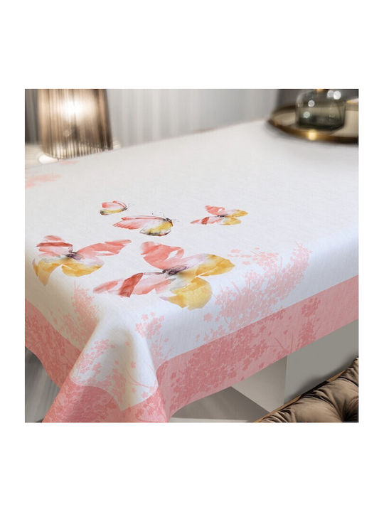 Saint Clair Τραπεζομάντηλο Αλέκιαστο 1039 Coral 145x220εκ.