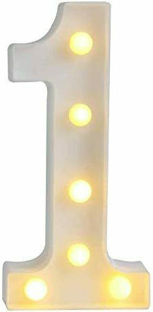 LED Dekorative Tischlampe Warmes Weiß Brief LED Dekorative Tischlampe Warmes Weiß Brief