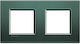 Legrand Living Light Switch Frame 2 Positions Horizontal Installation in Green Color LNA4802M2PK