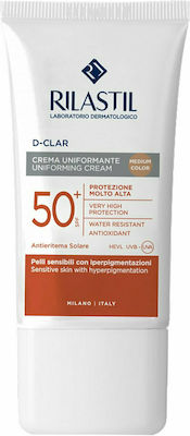 Rilastil D Clar Uniforming Sunscreen Cream Face SPF50 with Color 40ml