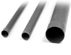 PLASTIC SEWERAGE PIPE GREY PVC Φ125 6ATM METRE