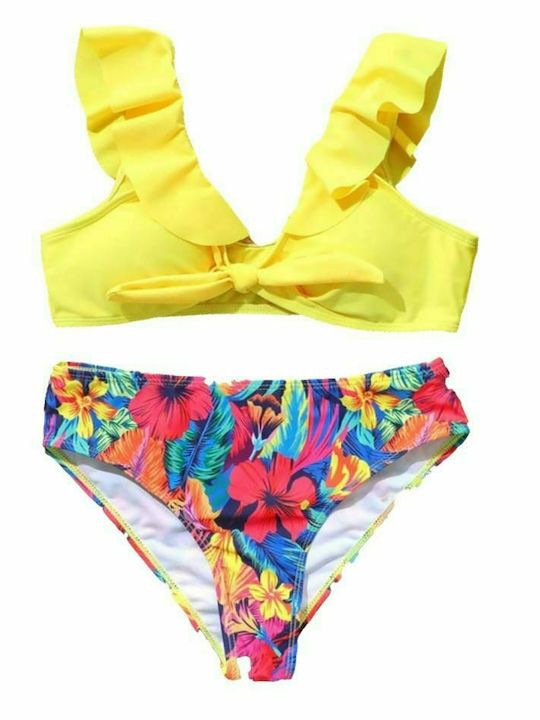 2 pieces children's Swimsuit - Yellow