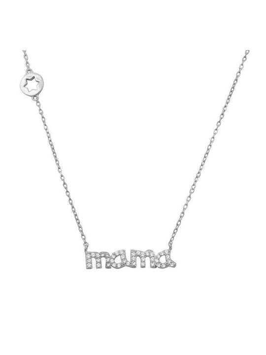 Slevori Mama Charm Mutti aus Silber mit Zirkon