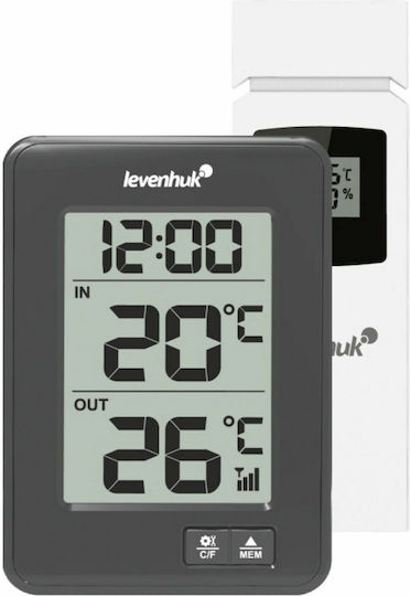 Levenhuk Wezzer Base L50 Indoor - Outdoor Thermometer & Hygrometer Wall Mounted
