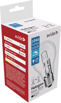 Avide Λampa Halogenă AHG27WW-105W pentru Soclu E27 cu Putere 105W 15.001.0040