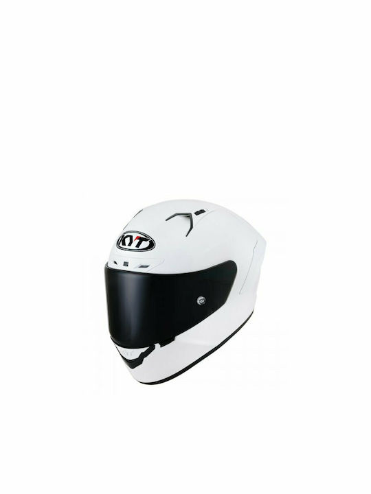 KYT NZ-Race Plain Full Face Helmet ECE 22.05 White