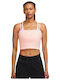 Sportswear Women's Athletic Crop Top with Straps Atmosphere White