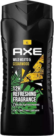 Axe Wild Mojito and Cedarwood Bubble Bath Gel for Men and Woody Scent 250ml