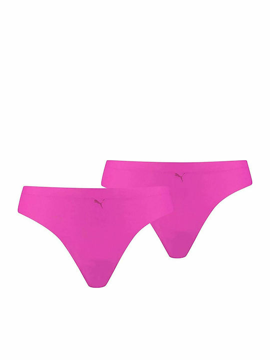 PUMA Damen Zeichenfolge 2Pack Nahtlos Fuchsie