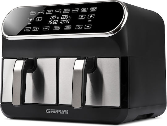 G3Ferrari Еър Фрайър с Двойна Подвижна Кошница 8лт Черен G10150