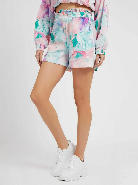 Women's High-waisted Shorts Turquoise