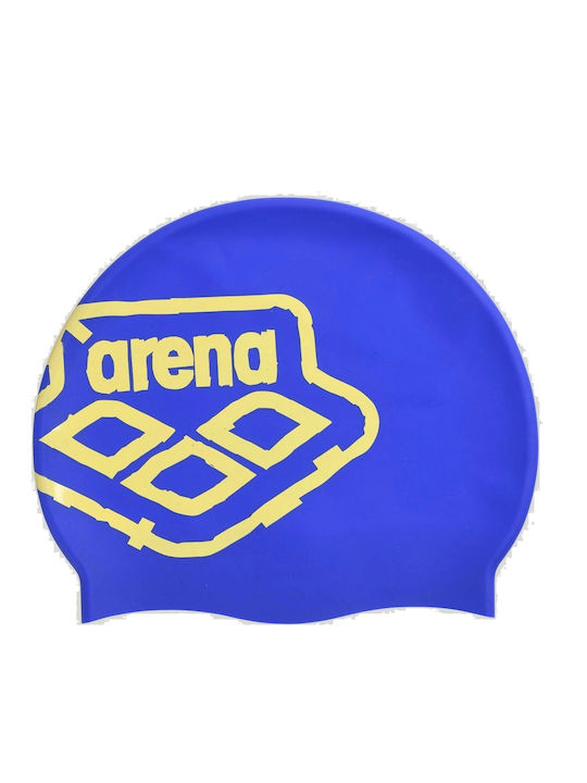 Arena Team Stripe Schwimmkappe Erwachsene Blau