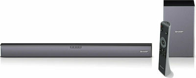 Sharp HTSBW182 Soundbar 2.1 με Ασύρματο Subwoofer και Τηλεχειριστήριο Μαύρο