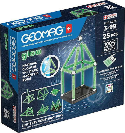 Geomag Μαγνητικό Παιχνίδι Κατασκευών Glow για Παιδιά 3+ Ετών 328