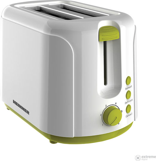 Heinner Prăjitor de pâine 2 sloturi 750W Alb