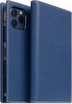 SLG Design D8 Book Δερματίνης Navy Μπλε (iPhone 13 Pro)